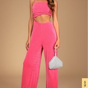 Super cute and fun pink jumpsuit :)